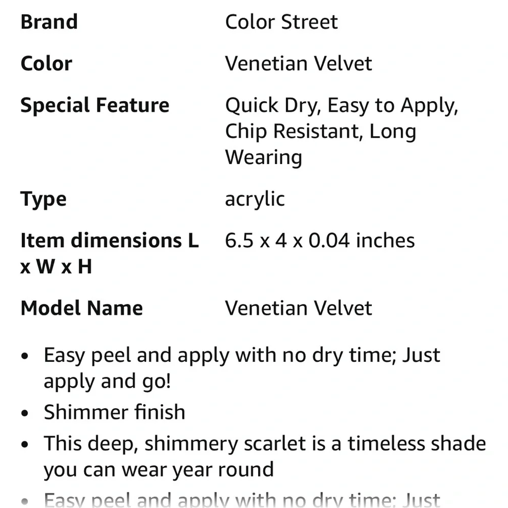 Color Street Nail Strips Venetian Velvet